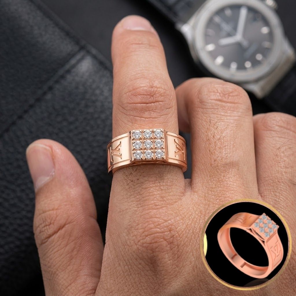 Lab-Grown Diamond Cluster Band Ring