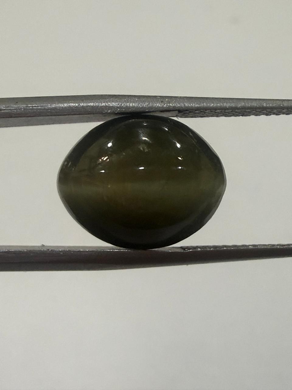 Natural Cat’s Eye Lahsuniya Gemstone – Oval Shape
