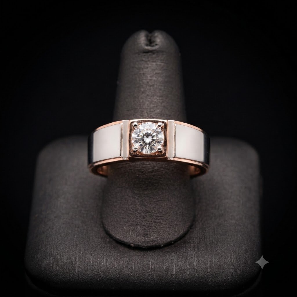 Classic Solitaire Men's Lab-Grown Diamond Ring