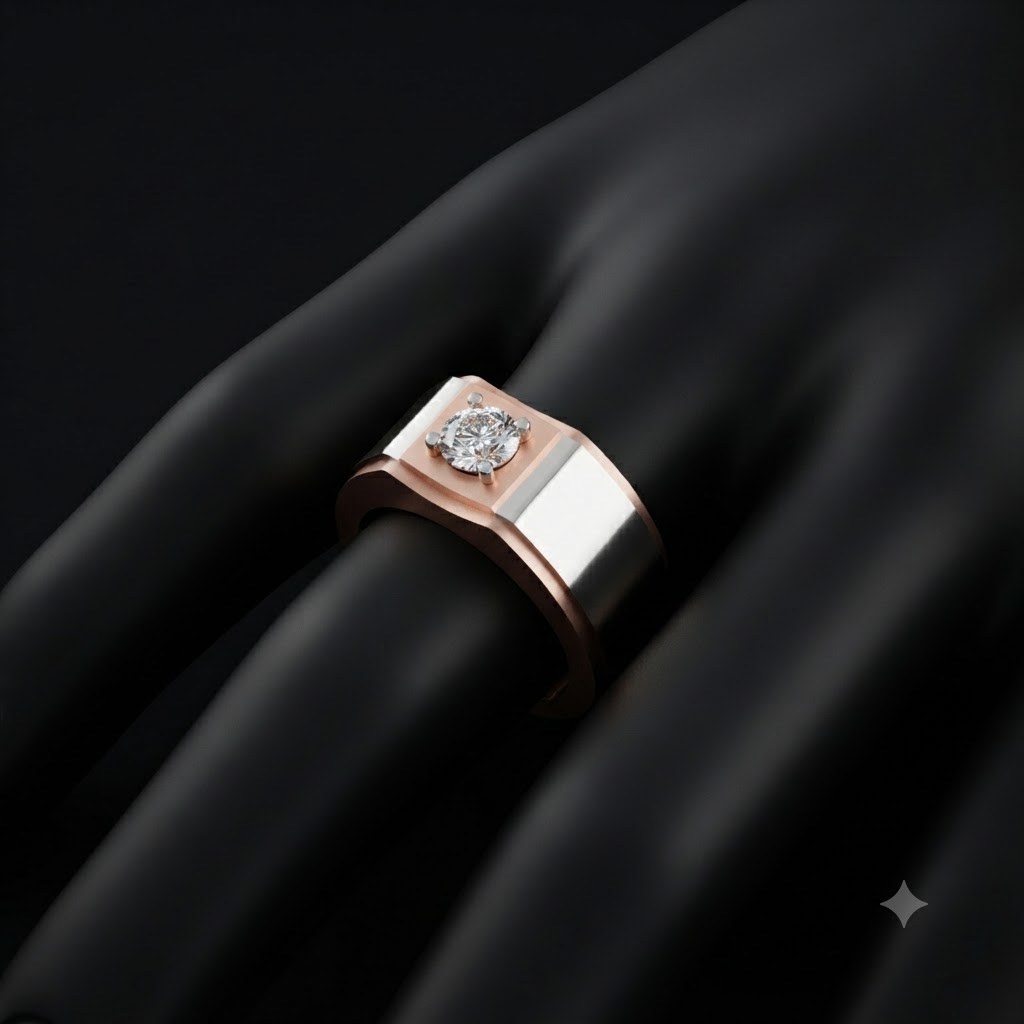 Classic Solitaire Men's Lab-Grown Diamond Ring