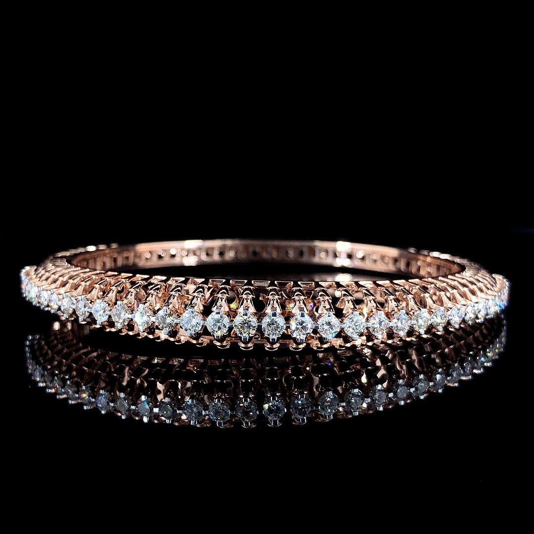 Classic Diamond Eternity Bangle – Lab-Grown Diamond Bangle